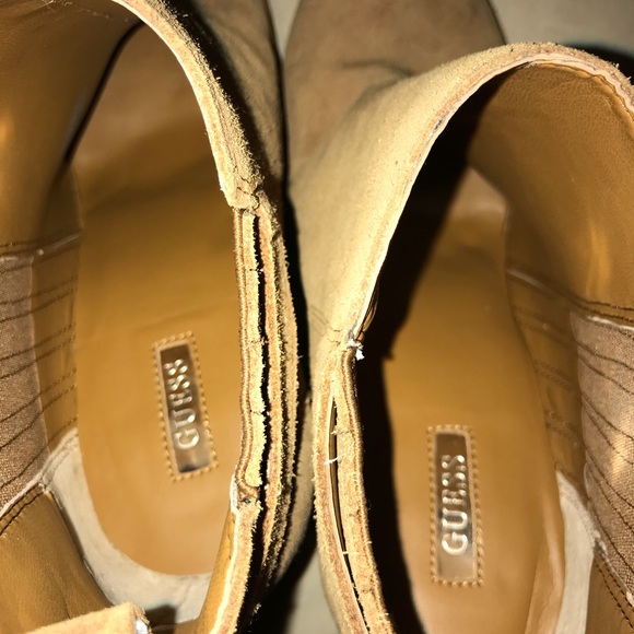 Brown Suede Guess Booties - Picture 3 of 6